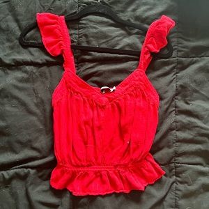 Red Crop Top